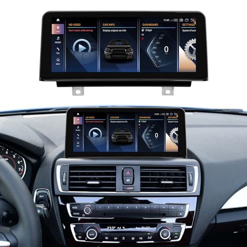 Android 13 Car Radio 10,25'' Touchscreen für BMW NBT 1/2 Series F20/F21(2011-2016) F22 F23 Cabrio(2013-2016), Multimedia Autoradio unterstützt Apple Carplay, Android Auto, Mirror Link, 8G+256G von ninetom