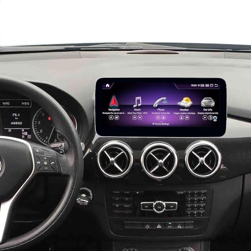 Android 13 Car Radio 12.3'' Touchscreen für 2013-2015 Mercedes Benz A/B-Klasse GLA CLA W176 W246 C117 X117 X156 mit NTG 4.5/4.7, Autoradio unterstützt Apple Carplay, Android Auto, Mirror Link, 8G+128G von ninetom