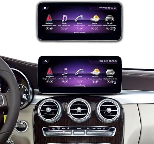 Android 13 Car Radio 12.3'' Touchscreen für 2015-2018 Mercedes Benz A/C/V-Klasse W176 CLA GLA GLC X156 mit NTG 5.0, Multimedia Autoradio unterstützt Apple Carplay, Android Auto, Mirror Link, 8G+128G von ninetom