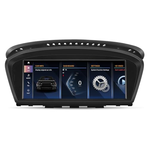 Android 13 Car Radio 8,8'' Touchscreen für BMW 3/5 Series E60/E61/E90/E91/E92 (2005-2010) mit CCC, Multimedia Autoradio unterstützt Apple Carplay, Android Auto, Mirror Link, 8G+256G von ninetom