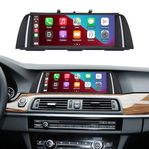 Ninetom 10,25'' Car Radio, Apple CarPlay/Android Auto/Mirrorlink/GPS für 2012-2016 BMW 5 Series F10/F11 mit NBT Touchscreen-Autoradio, GPS-Navigation für das Auto, integrierter DSP von ninetom