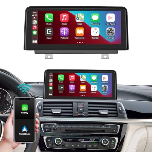 Ninetom 10,25'' Car Radio, CarPlay/Android Auto/Mirrorlink/GPS für BMW NBT 3 Series F30/F31/F34/F35 4 Series F32/F33/F36(2013-2016) Touchscreen-Autoradio, GPS-Navigation für das Auto, integrierter DSP von ninetom