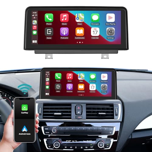 Ninetom 10.25 Inch Car Radio, CarPlay/Android Auto/Mirrorlink/GPS für BMW NBT 1/2 Series F20/F21(2011-2016) F23 Cabrio(2013-2016) Touchscreen-Autoradio, GPS-Navigation für das Auto, integrierter DSP von ninetom