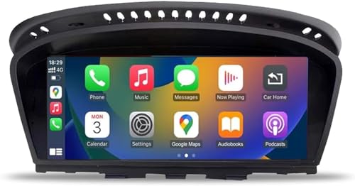 Ninetom 8.8 Inch Car Radio, CarPlay/Android Auto/Mirrorlink/GPS für BMW CCC 3/5 Series E60 E61 E90 E91 E92 (2005-2010), Auto-Touchscreen-Autoradio-Empfänger, integrierter DSP von ninetom