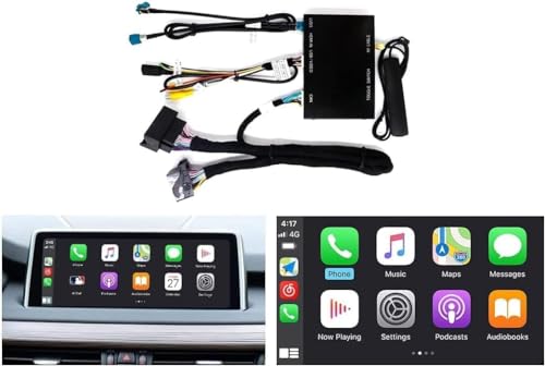 Ninetom Apple Carplay Wireless Adapter Decoder für BMW NBT System X1 X3 X4 X5 X6 Serie 2012-2016 Jahr, Unterstützt Wireless Android Auto, Mirrorlink, GPS-Navigations, Siri, Rückfahrkamera von ninetom