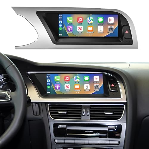 Ninetom Autoradio 8,9 Zoll Touchscreen mit kabellosem Carplay und Android Auto für 2008–2016 Audi A5 S5 mit 3G MMI+ System, unterstützt Mirrorlink, Kamera, Navigation von ninetom