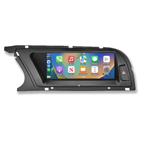 Ninetom Autoradio 8,9 Zoll Touchscreen mit kabellosem Carplay und Android Auto für 2009–2016 Audi A4 S4 mit 3G MMI+ System, unterstützt Mirrorlink, Kamera, Navigation von ninetom