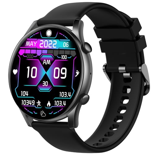 niolina Smartwatch Herren, 1,43" Full Touch Aktivitätstracker und Smartwatch, Fitnessuhr mit Blutdruckmessgerät, Schlafmonitor, IP67 Wasserdicht für Android Kompatibel niolina Smartwatch Herren, 1,43" Full Touch Aktivitätstracker und Smartwatch, Fitnessuhr mit Blutdruckmessgerät, Schlafmonitor, IP67 Wasserdicht für Android Kompatibel von niolina