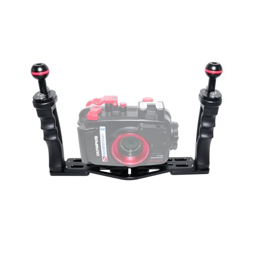 Nitescuba NS10 Unterwasserkameraablage ausziehbarer Griff Griffe Halterung für gopro,pt059,rx100 uw kameragehäuse universeller weicher uw Griff mit Aluminium und gummimaterial (NS10eu) von nitescuba