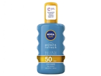 NIVEA Sun Protect & Refresh SPF 50, Sonnenschutzspray, Körper, Spray, Schutz, Auffrischend, Universalhülle, 200 ml von nivea