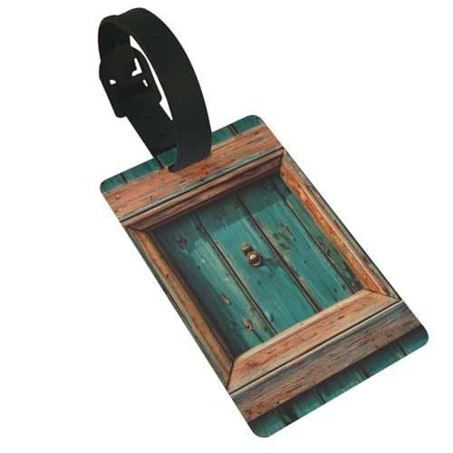 Wiederverwendbare, rustikale Gepäckanhänger aus antikem Holz, mit Türdruck, stilvolles Reise-Urlaubszubehör Wiederverwendbare, rustikale Gepäckanhänger aus antikem Holz, mit Türdruck, stilvolles Reise-Urlaubszubehör von njkhbolk