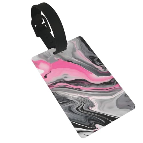 Wiederverwendbare Gepäckanhänger, abstrakt, Marmor, Grau, künstlerischer Druck, stilvolles Reise-Urlaubszubehör Wiederverwendbare Gepäckanhänger, abstrakt, Marmor, Grau, künstlerischer Druck, stilvolles Reise-Urlaubszubehör von njkhbolk