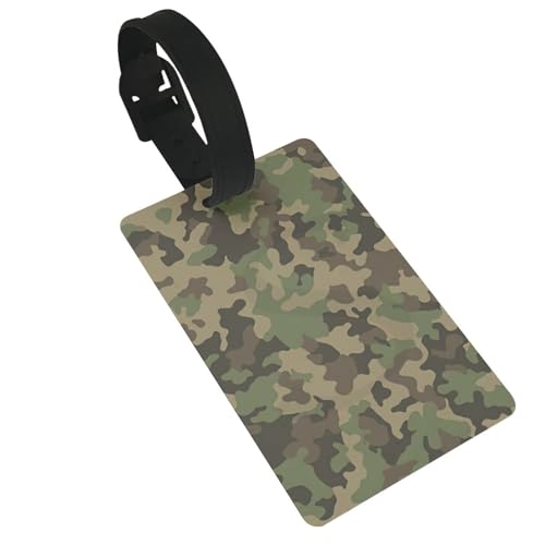 Wiederverwendbare Gepäckanhänger mit Camouflage-Druck, stilvolles Reise-/Urlaubszubehör von njkhbolk