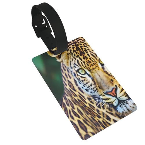 Wiederverwendbare Gepäckanhänger mit Leopardenmuster, stilvolles Reise-/Urlaubszubehör von njkhbolk