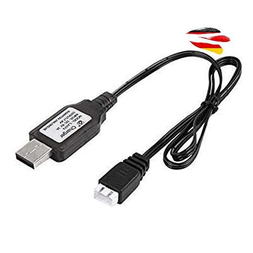 USB-Ladekabel mit 7.4V und 800mAh, 3-polige JST XH-3P Stecker für u.a. RC Panzer, Flugzeuge, Drohnen, Bagger, Fahrzeuge und andere RC Modelle, Kompatibel mit PCs, Laptops, Powerbanks u. USB-Netzteile USB-Ladekabel mit 7.4V und 800mAh, 3-polige JST XH-3P Stecker für u.a. RC Panzer, Flugzeuge, Drohnen, Bagger, Fahrzeuge und andere RC Modelle, Kompatibel mit PCs, Laptops, Powerbanks u. USB-Netzteile von njoyn