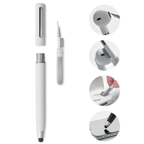 Reinigungsset für In Ear Kopfhörer kompatibel mit Airpods Earbuds Multifunktions-Reinigungsstift weiche Bürste für Bluetooth-Kopfhörer Reinigungswerkzeug Hygienisch in Weiss oder Schwarz (Weiss) von noTrash2003