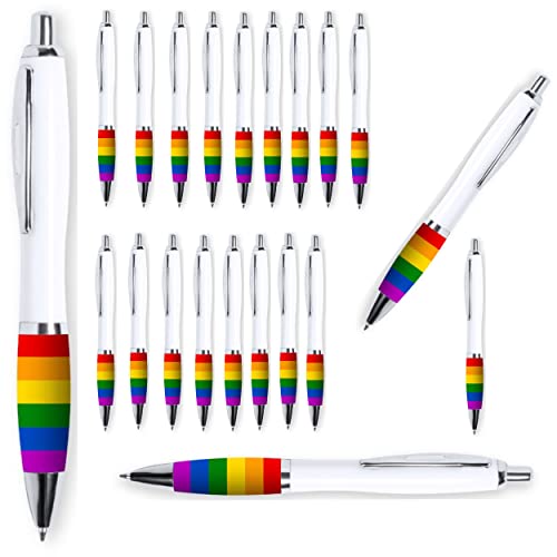 noTrash2003 500 Stück Regenbogen Kugelschreiber Pride Flag Rainbowflag Flagge zeigen LGBT Toleranz und Diversität Equality von noTrash2003