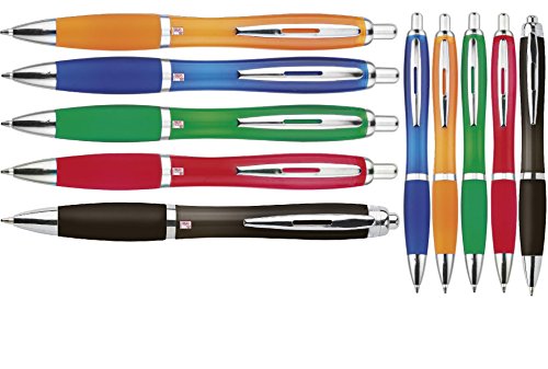 noTrash2003 Kugelschreiber 10er Set Sparset In Blau Grün Rot Orange Gelb Schwarz Blaue Mine Ergonomischer Dicker Griff Neu Neutral Kulli Ohne Gravur Druck 10 Stück Set noTrash2003 Kugelschreiber 10er Set Sparset In Blau Grün Rot Orange Gelb Schwarz Blaue Mine Ergonomischer Dicker Griff Neu Neutral Kulli Ohne Gravur Druck 10 Stück Set von noTrash2003