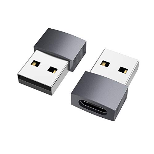 nonda USB C-Buchse auf USB-Stecker Adapter(2er-Pack), USB C auf USB Adapter für iPhone 12 13 14 Pro MAX, SE, iPad Air 6, Apple Watch Series 7, Samsung Galaxy S20 S21 S22 von nonda