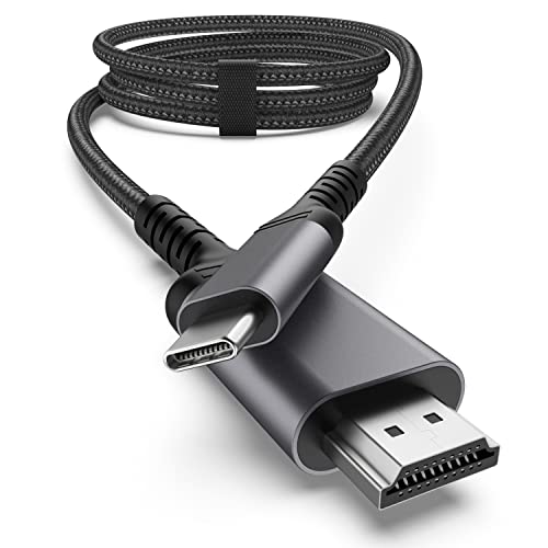 nonda USB-C auf HDMI-Kabel, 4K@30Hz [2M], USB Typ C auf HDMI 2.0 Kabel, kompatibel mit Thunderbolt 3 für MacBook Pro 2020/2019, MacBook Air/iPad Pro 2020, Surface Book 2 und andere Geräte Po C von nonda