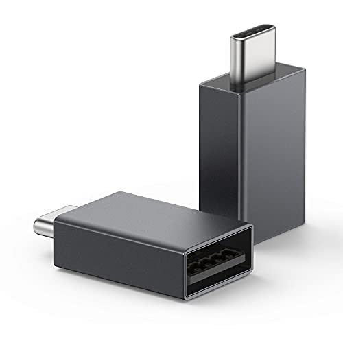 nonda USB C auf USB 3.0 Adapter (2 Stück), USB Typ-C auf USB Adapter, Thunderbolt 3 auf USB Buchse Adapter OTG für MacBook Pro 2020/19/18/17, MacBook Air 2020/19, iPad Pro 2020 und weitere von nonda