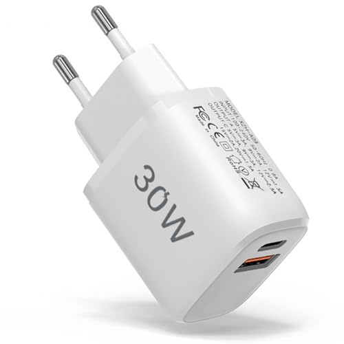 30W USB C Ladegerät, USBC Stecker für Google Pixel 9Pro/9a/9/9Pro XL/8 Pro/8a/8/7 Pro/7a/7/6 Pro/6a/6, PPS PD 3.0 Schnellladegerät Netzteil Wall Charger für iPhone 16/15/14,Samsung S25/S24/S23,Tablets von nongxiang