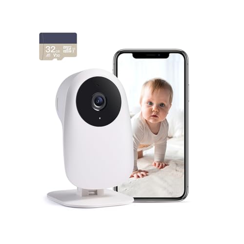 nooie Babyphone Kamera, Babyphone mit Kamera und SD Karte, WLAN Kamera Indoor mit APP und 2K HD Nachtsicht Gegensprechfunktion Kompatibel mit Alexa und 2.4Ghz WiFi, Bewegungs Geräuscherkennung nooie Babyphone Kamera, Babyphone mit Kamera und SD Karte, WLAN Kamera Indoor mit APP und 2K HD Nachtsicht Gegensprechfunktion Kompatibel mit Alexa und 2.4Ghz WiFi, Bewegungs Geräuscherkennung von nooie