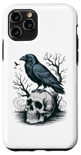 Rabe sitzt auf Schädel Odin Wikinger nordische Mythologie Hülle für iPhone 11 Pro von nordische Kultur und Nordmänner Designs