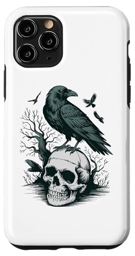 Rabe sitzt auf Schädel Odin Wikinger nordische Mythologie Hülle für iPhone 11 Pro von nordische Kultur und Nordmänner Designs