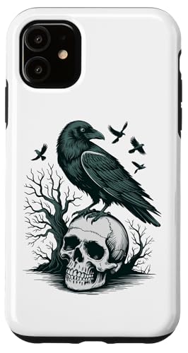 Rabe sitzt auf Schädel Odin Wikinger nordische Mythologie Hülle für iPhone 11 von nordische Kultur und Nordmänner Designs