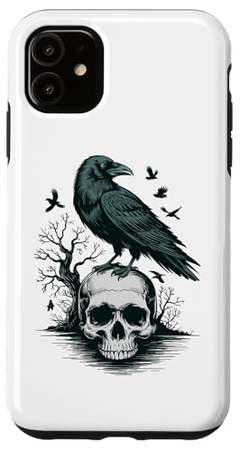 Rabe sitzt auf Schädel Odin Wikinger nordische Mythologie Hülle für iPhone 11 von nordische Kultur und Nordmänner Designs