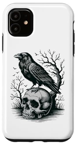 Rabe sitzt auf Schädel Odin Wikinger nordische Mythologie Hülle für iPhone 11 von nordische Kultur und Nordmänner Designs