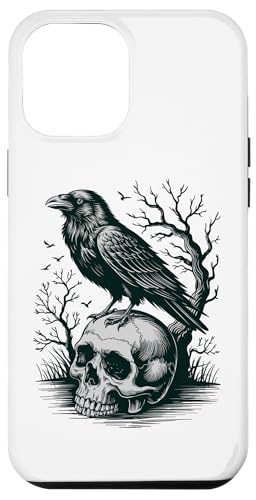 Rabe sitzt auf Schädel Odin Wikinger nordische Mythologie Hülle für iPhone 12 Pro Max von nordische Kultur und Nordmänner Designs