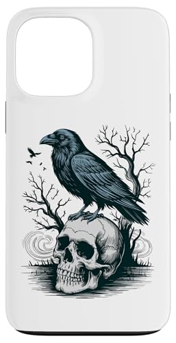 Rabe sitzt auf Schädel Odin Wikinger nordische Mythologie Hülle für iPhone 13 Pro Max von nordische Kultur und Nordmänner Designs