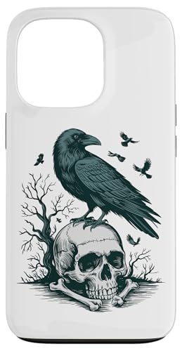 Rabe sitzt auf Schädel Odin Wikinger nordische Mythologie Hülle für iPhone 13 Pro von nordische Kultur und Nordmänner Designs