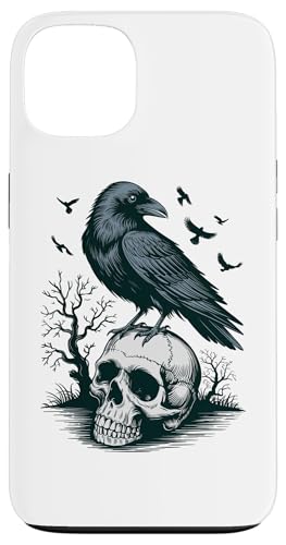 Rabe sitzt auf Schädel Odin Wikinger nordische Mythologie Hülle für iPhone 13 von nordische Kultur und Nordmänner Designs