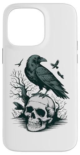 Rabe sitzt auf Schädel Odin Wikinger nordische Mythologie Hülle für iPhone 14 Pro Max von nordische Kultur und Nordmänner Designs