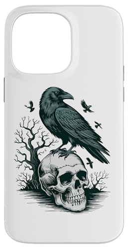 Rabe sitzt auf Schädel Odin Wikinger nordische Mythologie Hülle für iPhone 14 Pro Max von nordische Kultur und Nordmänner Designs