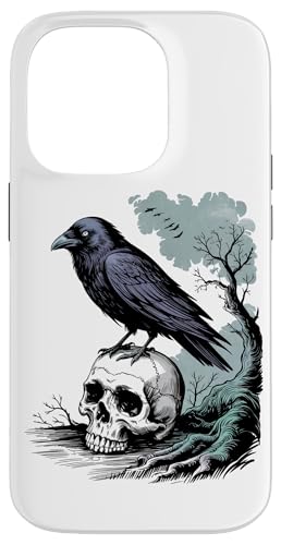 Rabe sitzt auf Schädel Odin Wikinger nordische Mythologie Hülle für iPhone 14 Pro Rabe sitzt auf Schädel Odin Wikinger nordische Mythologie Hülle für iPhone 14 Pro von nordische Kultur und Nordmänner Designs