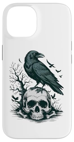 Rabe sitzt auf Schädel Odin Wikinger nordische Mythologie Hülle für iPhone 14 von nordische Kultur und Nordmänner Designs
