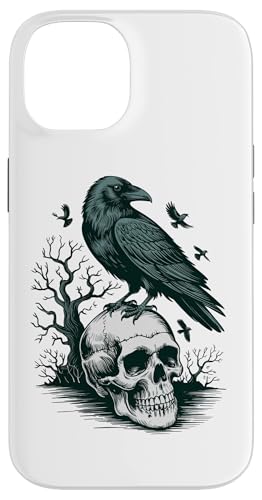 Rabe sitzt auf Schädel Odin Wikinger nordische Mythologie Hülle für iPhone 14 von nordische Kultur und Nordmänner Designs