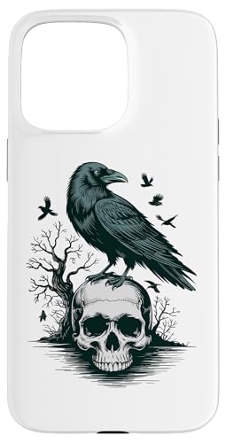 Rabe sitzt auf Schädel Odin Wikinger nordische Mythologie Hülle für iPhone 15 Pro Max Rabe sitzt auf Schädel Odin Wikinger nordische Mythologie Hülle für iPhone 15 Pro Max von nordische Kultur und Nordmänner Designs