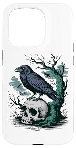Rabe sitzt auf Schädel Odin Wikinger nordische Mythologie Hülle für iPhone 15 Pro Rabe sitzt auf Schädel Odin Wikinger nordische Mythologie Hülle für iPhone 15 Pro von nordische Kultur und Nordmänner Designs