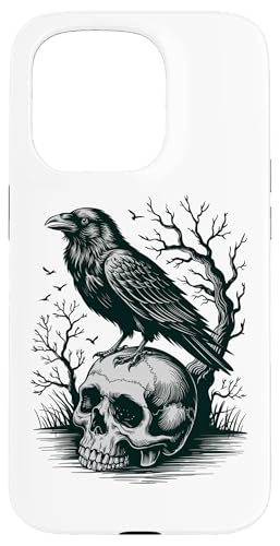 Rabe sitzt auf Schädel Odin Wikinger nordische Mythologie Hülle für iPhone 15 Pro Rabe sitzt auf Schädel Odin Wikinger nordische Mythologie Hülle für iPhone 15 Pro von nordische Kultur und Nordmänner Designs