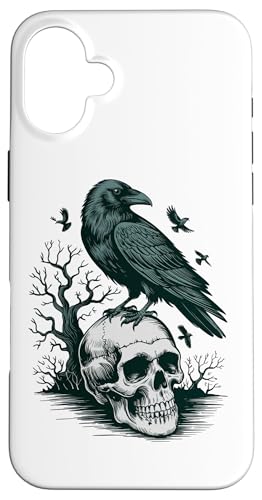 Rabe sitzt auf Schädel Odin Wikinger nordische Mythologie Hülle für iPhone 16 Plus von nordische Kultur und Nordmänner Designs