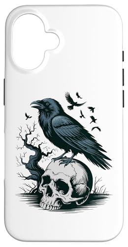 Rabe sitzt auf Schädel Odin Wikinger nordische Mythologie Hülle für iPhone 16 von nordische Kultur und Nordmänner Designs
