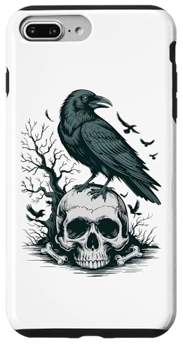 Rabe sitzt auf Schädel Odin Wikinger nordische Mythologie Hülle für iPhone 7 Plus/8 Plus von nordische Kultur und Nordmänner Designs