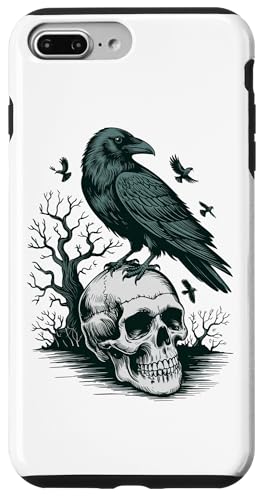 Rabe sitzt auf Schädel Odin Wikinger nordische Mythologie Hülle für iPhone 7 Plus/8 Plus Rabe sitzt auf Schädel Odin Wikinger nordische Mythologie Hülle für iPhone 7 Plus/8 Plus von nordische Kultur und Nordmänner Designs