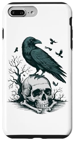 Rabe sitzt auf Schädel Odin Wikinger nordische Mythologie Hülle für iPhone 7 Plus/8 Plus Rabe sitzt auf Schädel Odin Wikinger nordische Mythologie Hülle für iPhone 7 Plus/8 Plus von nordische Kultur und Nordmänner Designs