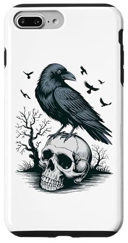 Rabe sitzt auf Schädel Odin Wikinger nordische Mythologie Hülle für iPhone 7 Plus/8 Plus Rabe sitzt auf Schädel Odin Wikinger nordische Mythologie Hülle für iPhone 7 Plus/8 Plus von nordische Kultur und Nordmänner Designs